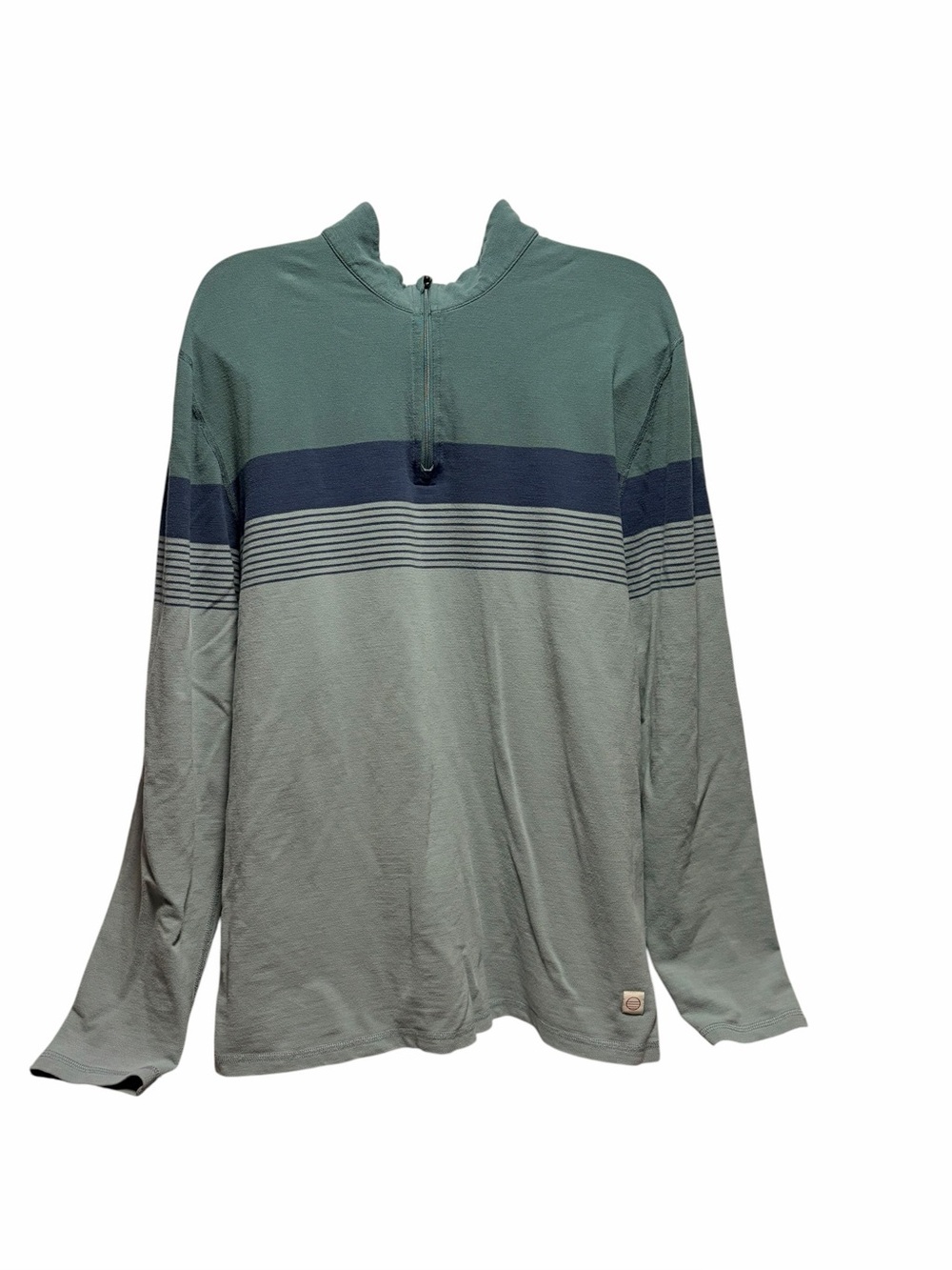 Marine Layer Midweight Air Quarter Zip Size Large - Picture 2 of 6